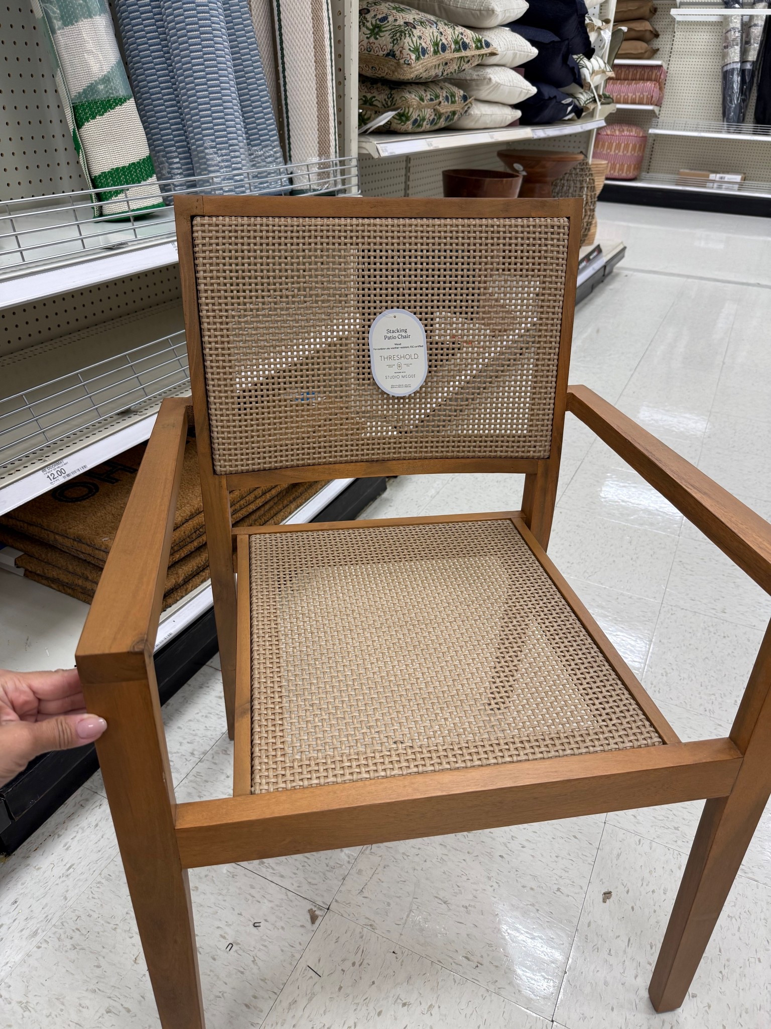 Beautiful Wood Patio Chair designed with Studio McGee and the best part they are stackable 

#LTKHome #LTKspring