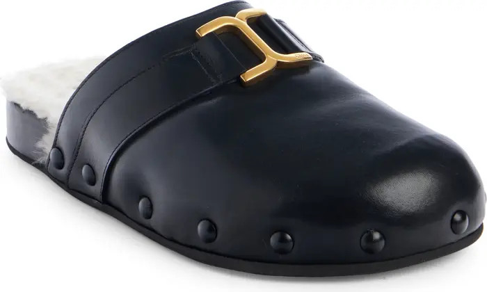 Marcie Stud Genuine Shearling Lined Mule (Women) | Nordstrom