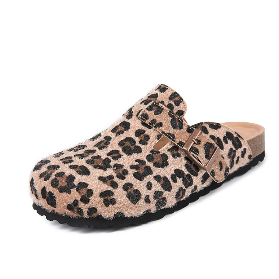 Dumalum Suede Clogs for Women & Men - Comfort Cork Footbed with Arch Support - Adjustable Buckle ... | Amazon (US)
