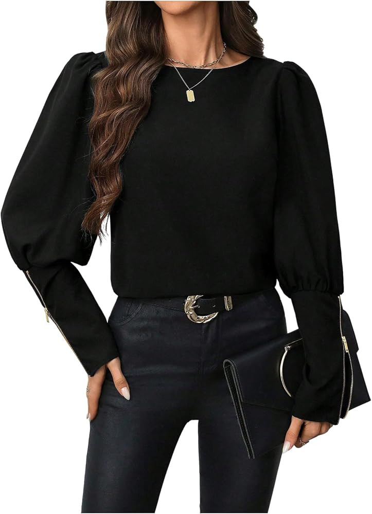 GORGLITTER Women's Work Blouse Long Sleeve Business Dressy Office Outfits | Amazon (US)