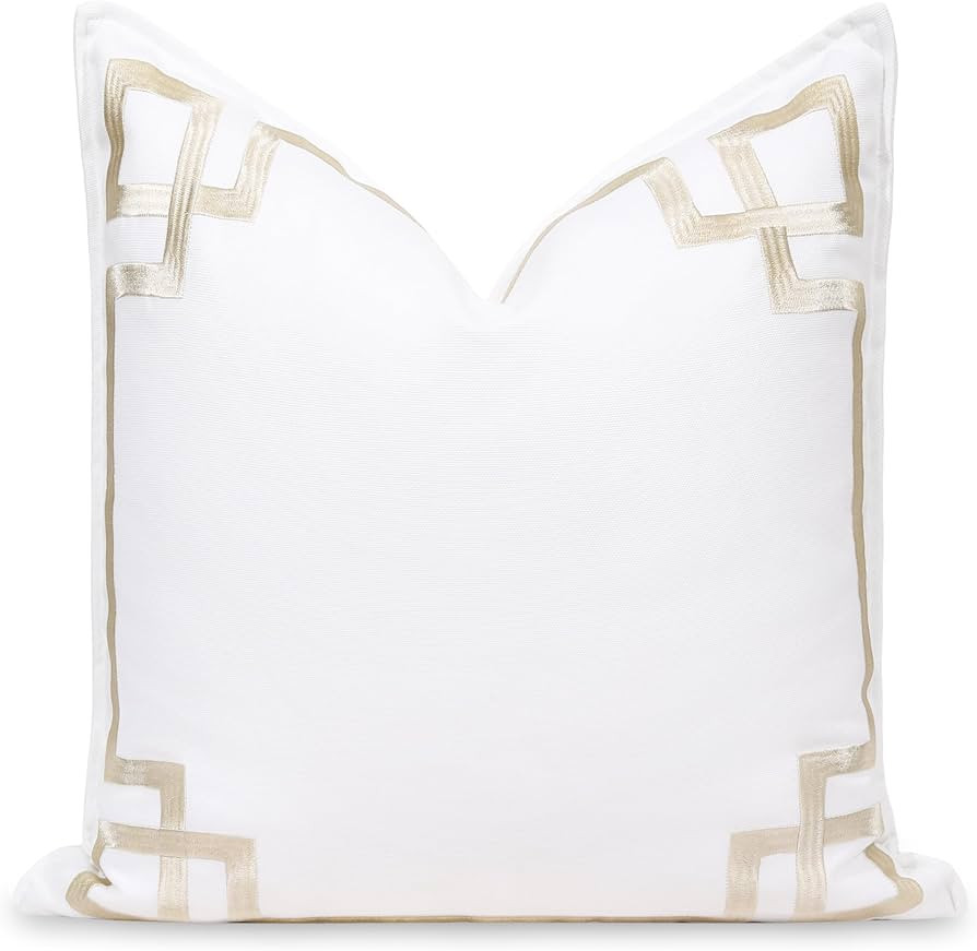 Hofdeco Premium Coastal Patio Indoor Outdoor Throw Pillow Cover Only, 20"x20" Water Repellent for... | Amazon (US)