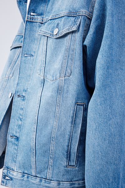 Relaxed Fit Denim Jacket - Denim blue - Men | H&M US | H&M (US + CA)