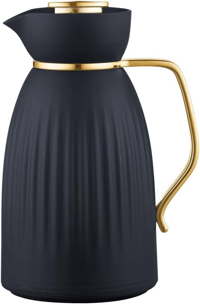 Tuut, Linha Jade, Garrafa Térmica 1L, Click Abre e Fecha, Preta e Dourado | Amazon (BR)