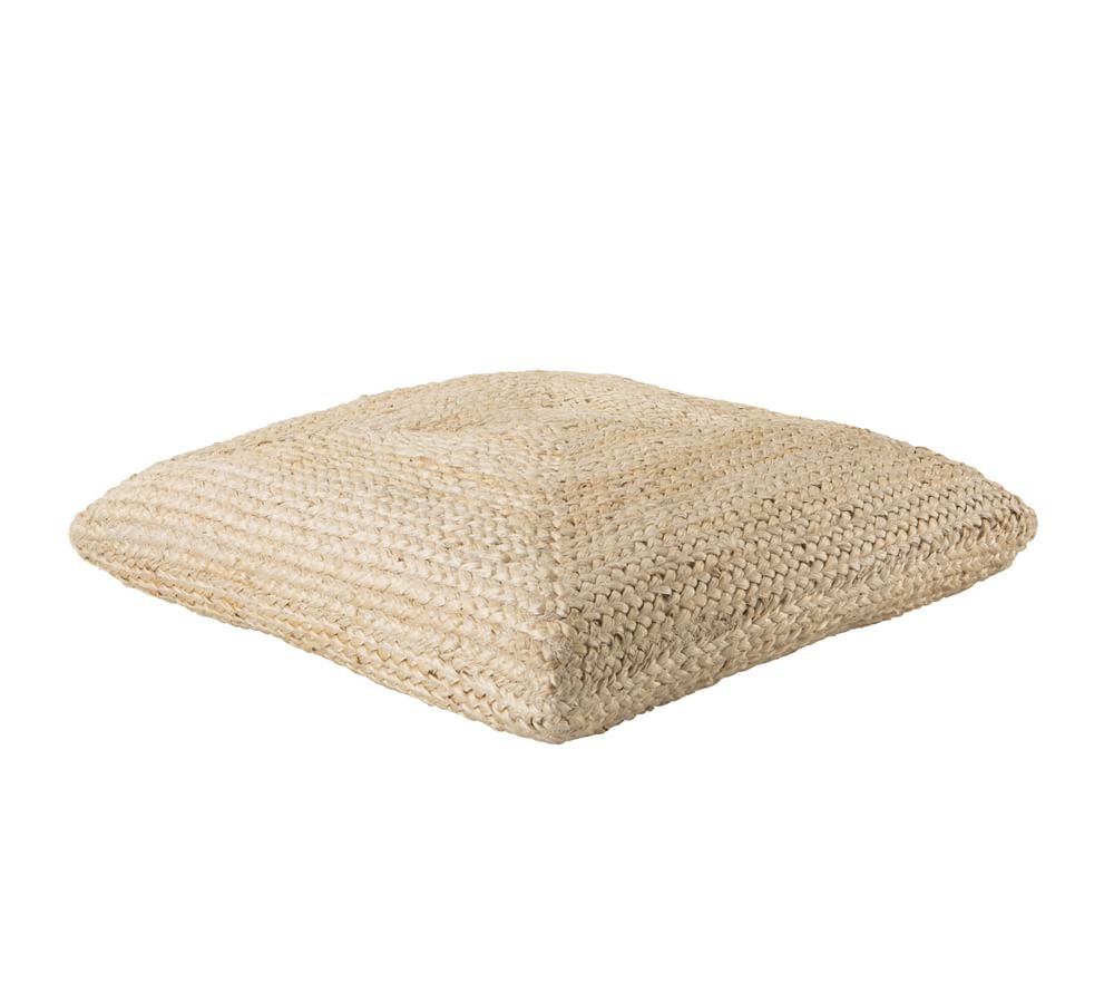Hand Braided Jute Floor Cushion | Pottery Barn (US)