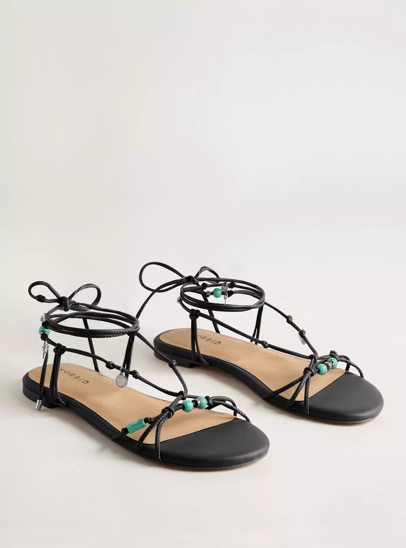 Beaded Strappy Sandal (WW) | Torrid (US & Canada)