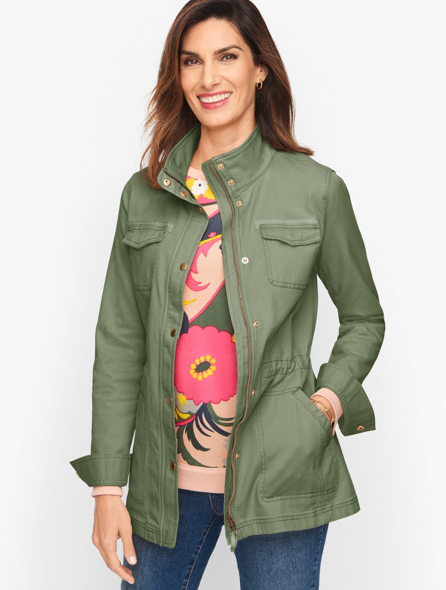 Twill Field Jacket | Talbots