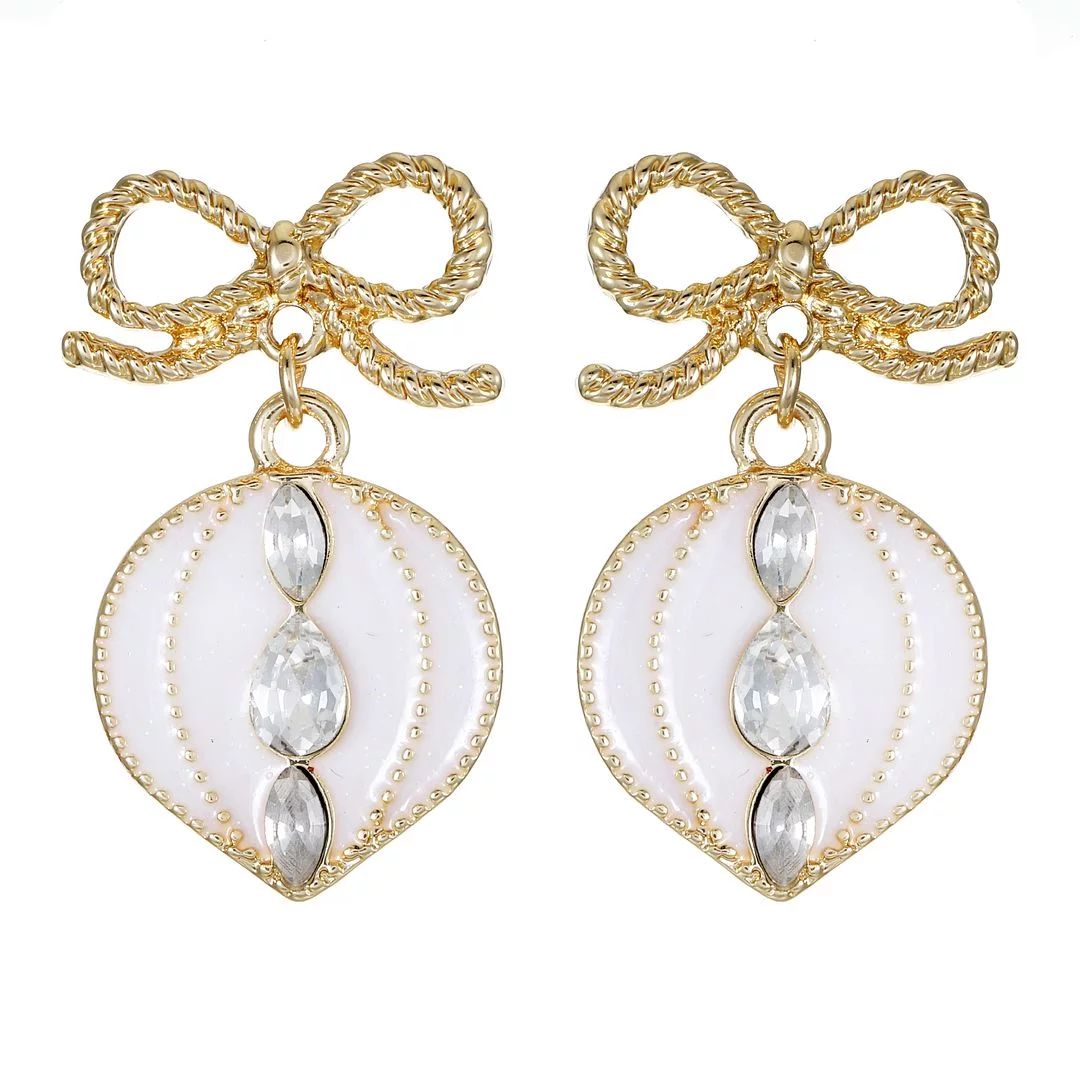 Packed Party Women's Goldtone Deck-The-Halls Ornament Motif Earrings | Walmart (US)