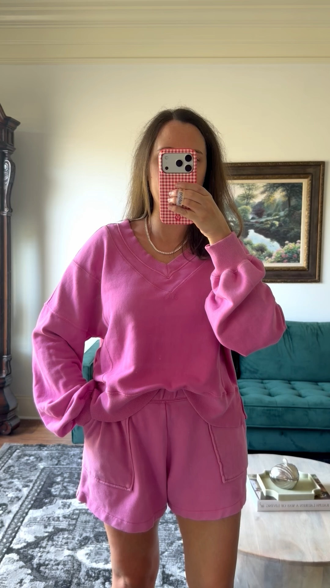 The cutest vibrant pink set! 

Mediums.

Aerie sale, summer outfits, travel outfits

#LTKootd #LTKSaleAlert #LTKSeasonal