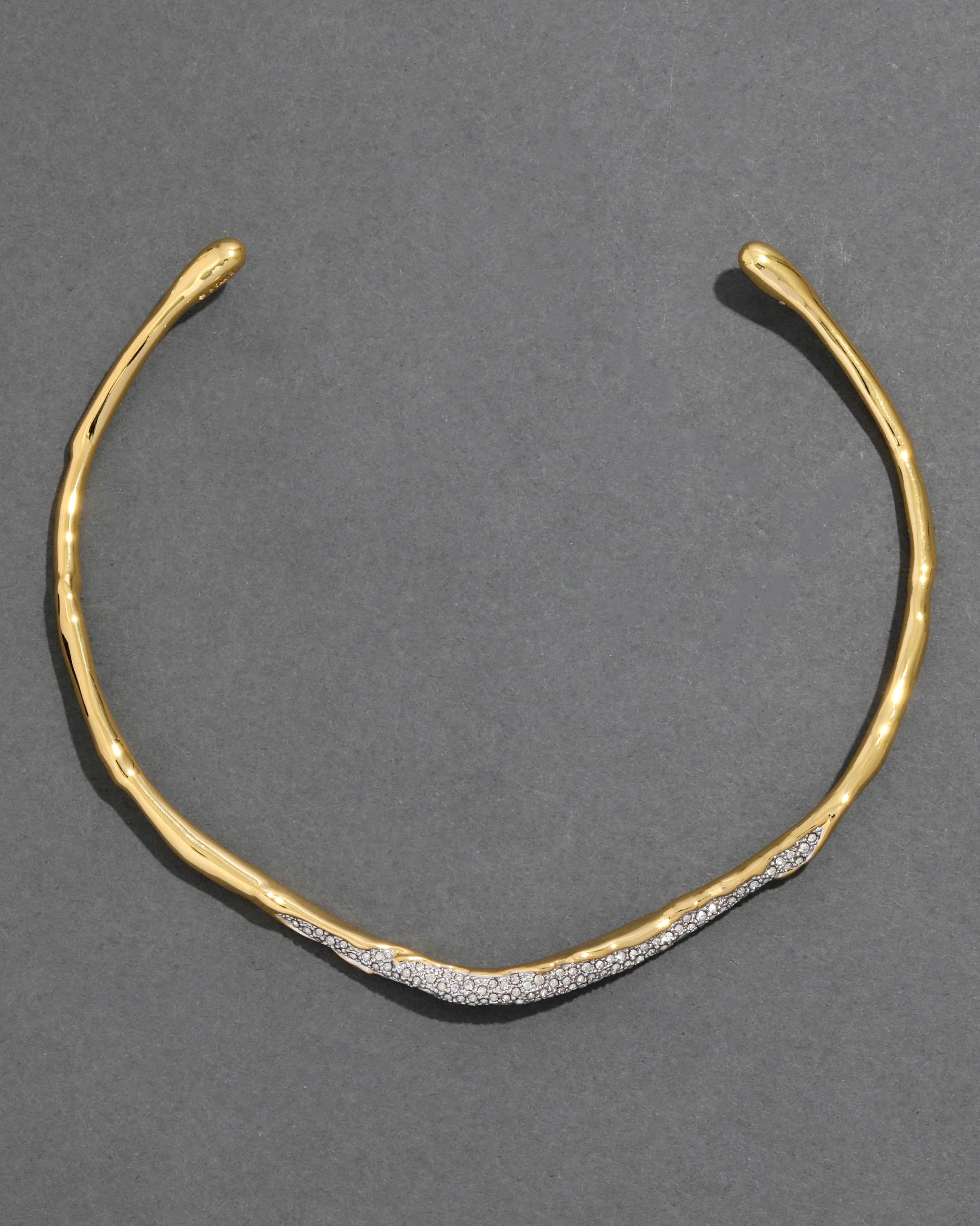 Solanales Gold Crystal Skinny Collar | Alexis Bittar