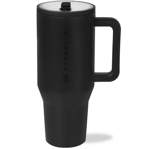 HydroJug Traveler - Leakproof Insulated 40oz Water Bottle with Handle & Flip Straw in Black at Nordstrom | Nordstrom