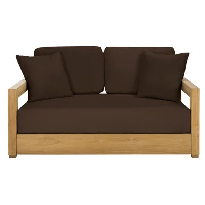 Melrose 52.75" Wide Loveseat with Cushions | Joss & Main
