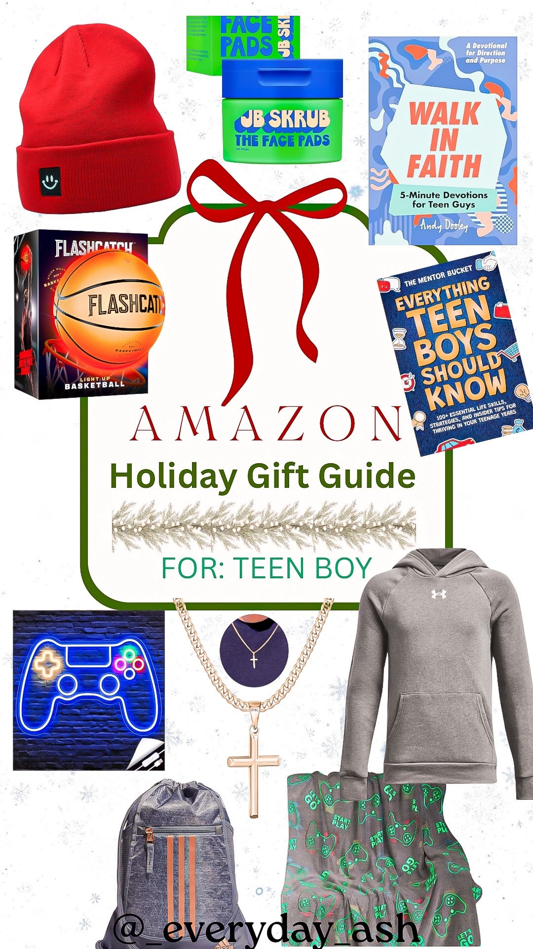 Amazon // gift for teen boy 💙🎄

Gifts for him, gifts for kids, Christmas gifts, under armor, basketball, teen boy books, gaming gifts , beanies, beauty products, teen devotional 

#LTKGiftGuide #LTKHoliday #LTKKids