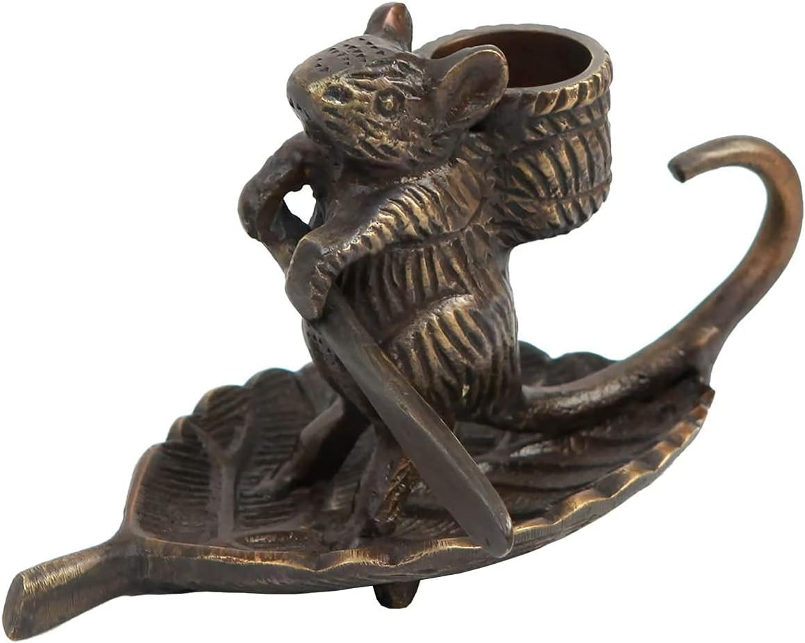 Oakestry Intrepid Mouse Candleholder Antique Bronze Finish Elegant and Classic Touch Sophisticate... | Amazon (US)
