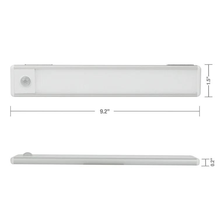 (2 pack) Great Value LED 100 Lumens 9-inch Rechargeable Under Cabinet Light | Walmart (US)