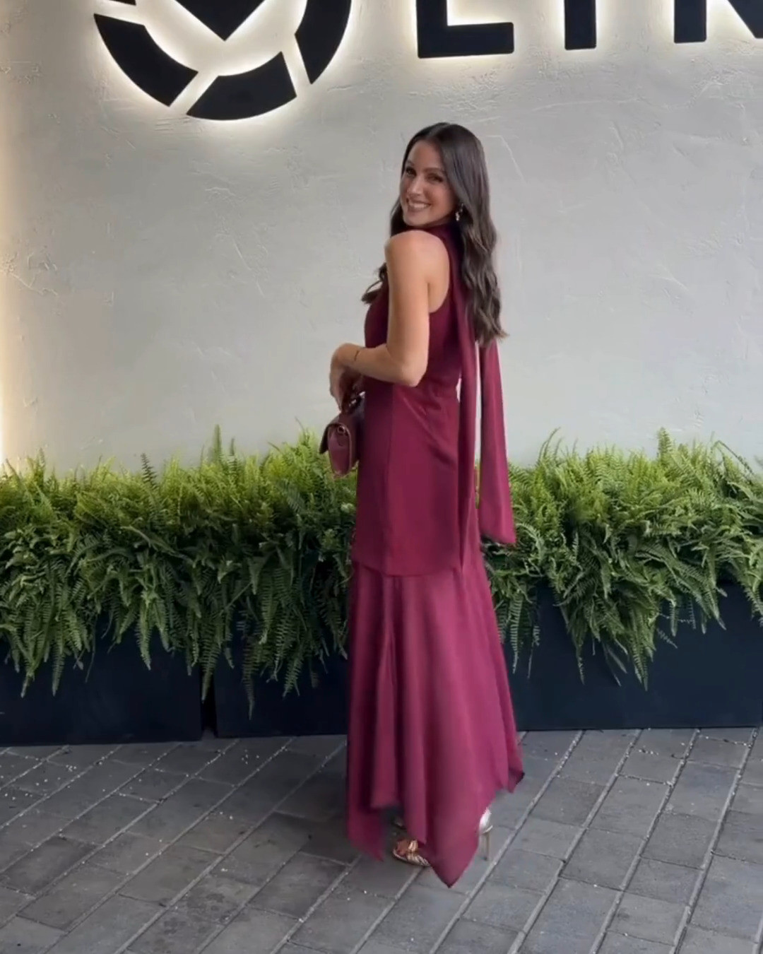 This dress. You all sold it out which says everything — but sizes may come back in stock so it is worth keeping an eye on. LTK Finds • Stylist Picks • Burgundy Dress • Fall Dress Ideas • Evening Style 

 #LTKOver40