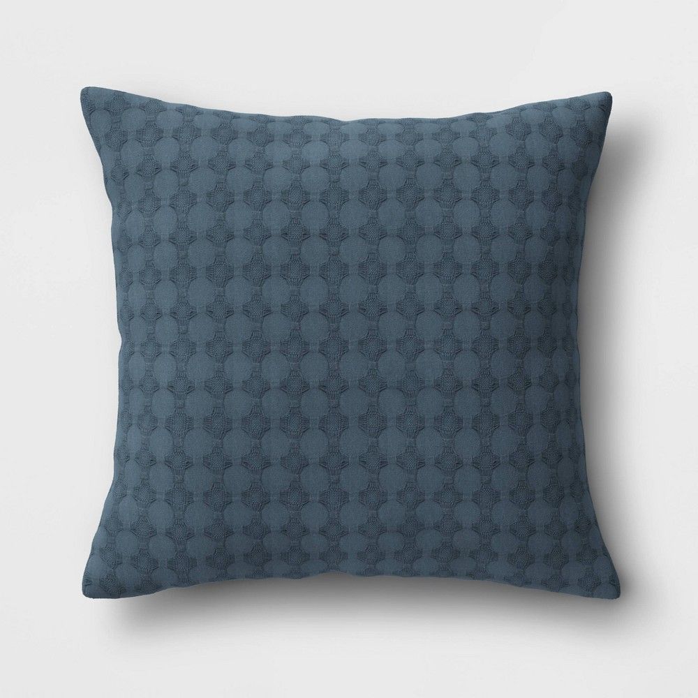 18""x18"" Waffle Square Throw Pillow Blue - Threshold | Target