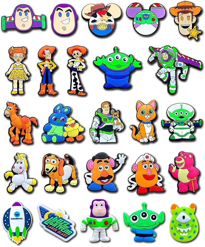 25Pcs Shoe Decoration Charms for Clogs Sandals, Cartoon Shoe Accessories Charms for Kids Boys Gir... | Amazon (US)