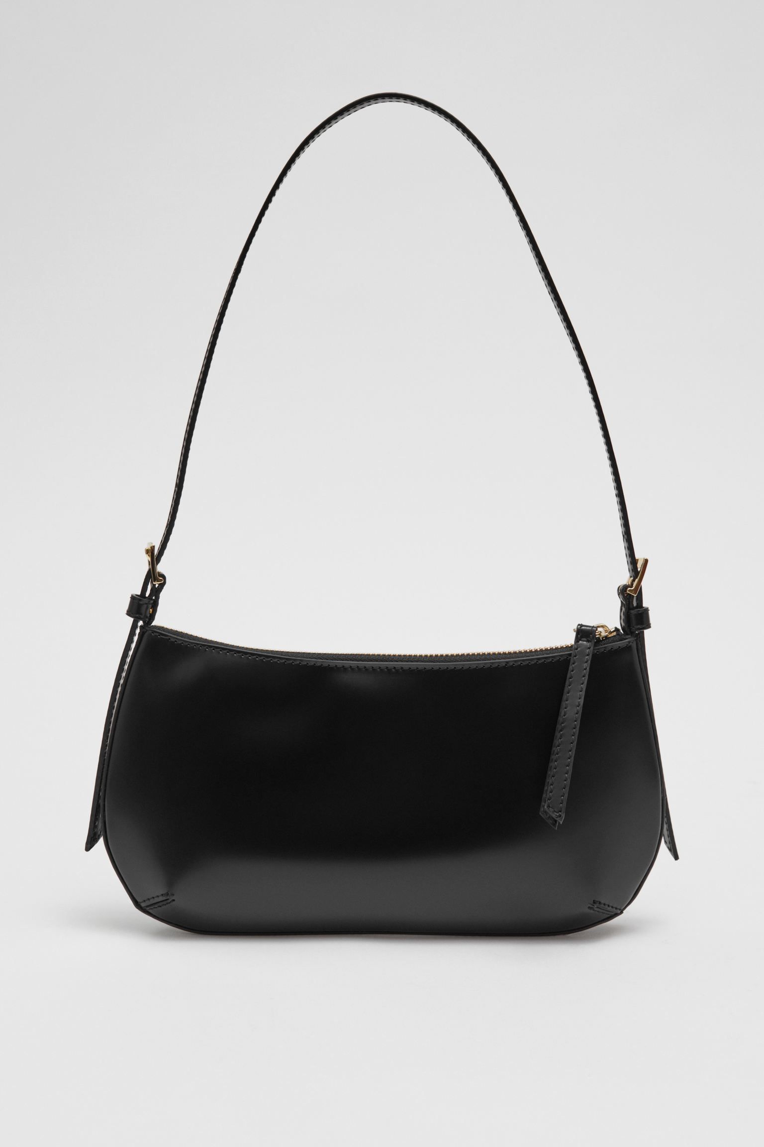 Leather Shoulder Bag - Black - … curated on LTK