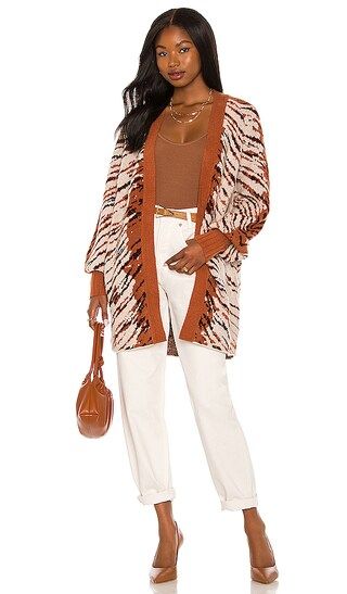 Fulton Cardigan in Placement Tiger | Revolve Clothing (Global)