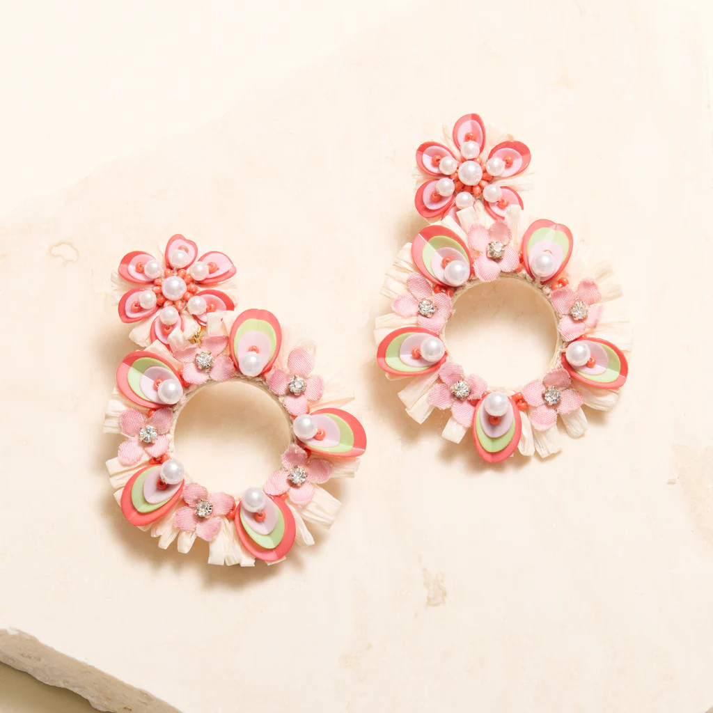 Bebe Drop Earrings Coral | Mignonne Gavigan