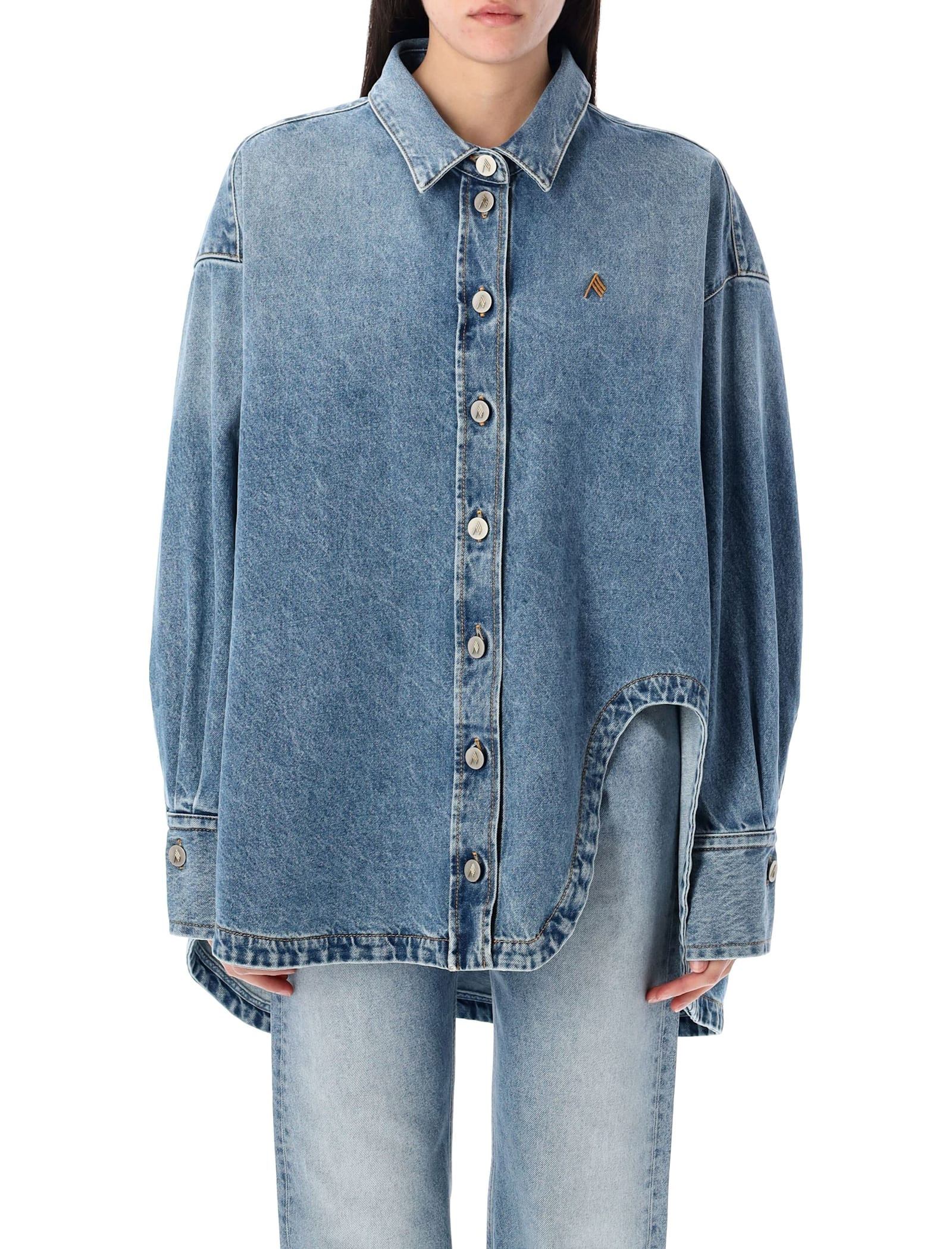 The Attico Diana Denim Shirt | Italist.com US