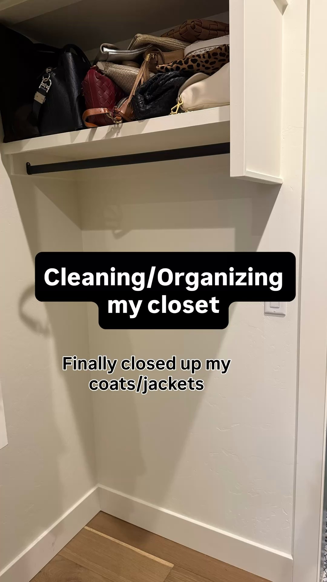 Closet organization (P.1): starting on my first little corner where I keep my coats and small bags. I know garment bags are not the prettiest, but I know I need to take better care of my coats. I love these clear ones (available in several lengths) so I can  still see my coats. I chose the 50 inch length, bc I have many longer coats l, and for addt’l storage room on the bottom for beanies and scarves. 
Wood hangers are just as important for supporting your nice coats. Throw away those flimsy, plastic hangers! 
Acrylic separators are an easy way to organize your small bags, wallets, clutches, etc..

#LTKFallSale #LTKStyleTip #LTKHome

#LTKmomlife #LTKstorytime #LTKOver40
