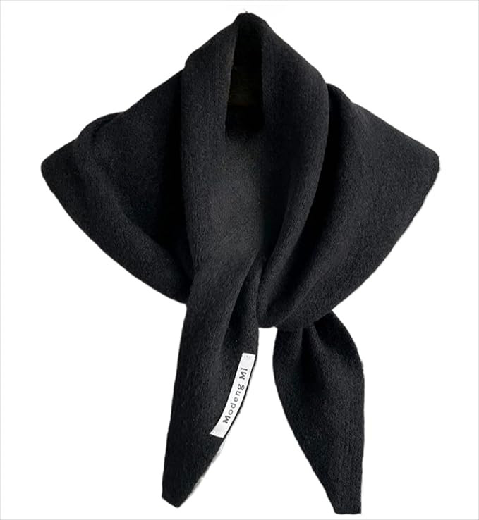 Knitted Triangle Scarf for Women Y2k Head Scarf Downtown Girl Aesthetic Accessories Streetwear Tr... | Amazon (US)