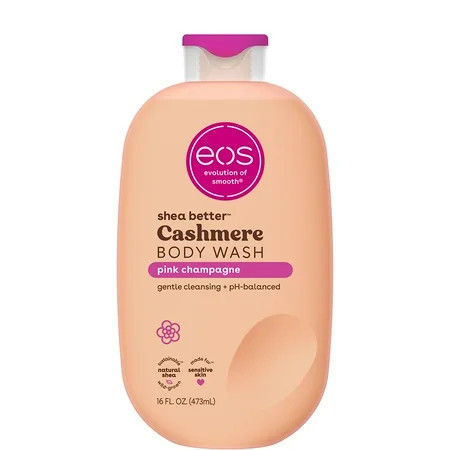 eos Shea Better Cashmere Body Wash, Pink Champagne, Creamy Gel Formula, 16 oz. | Walmart (US)