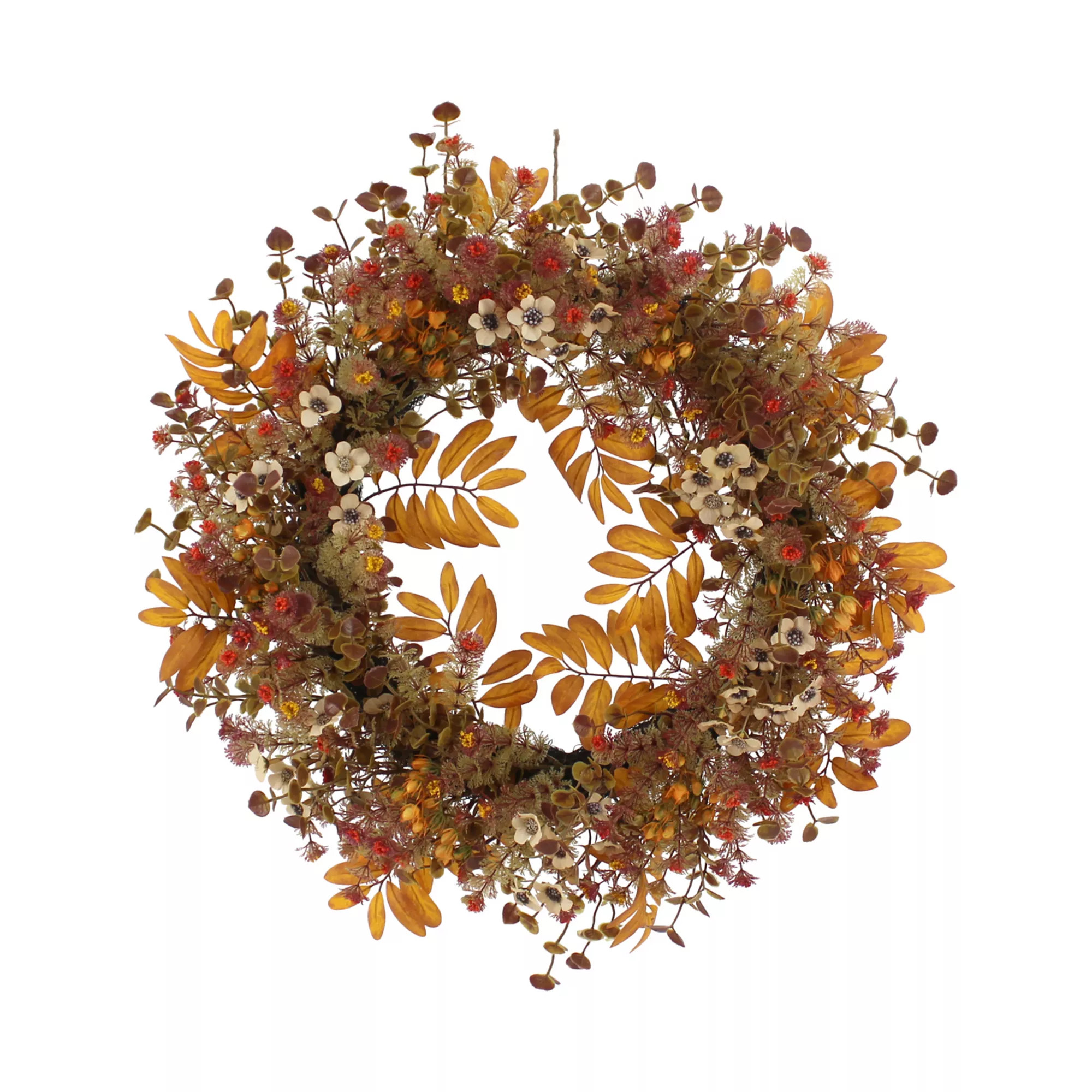 Sonoma Goods For Life® Autumn Wildflower Gathered Artificial Wreath | Kohl's