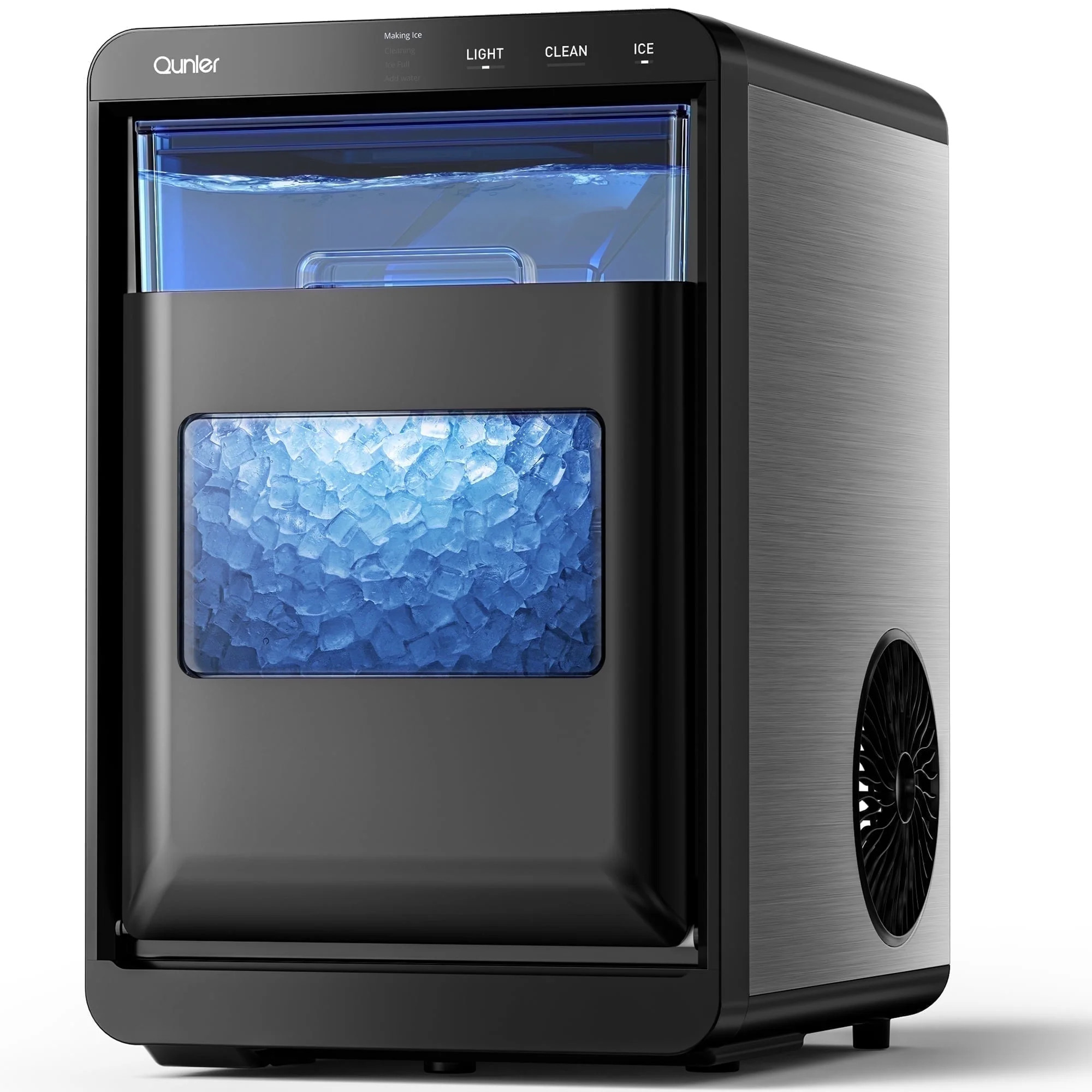 Qunler Nugget Ice Maker Countertop, 44lbs per Day Chewable Pebble Nugget Ice Machine with Touch S... | Walmart (US)