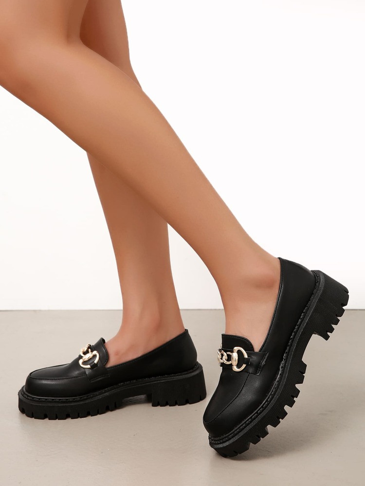 Horsebit Decor Slip On Loafers | SHEIN