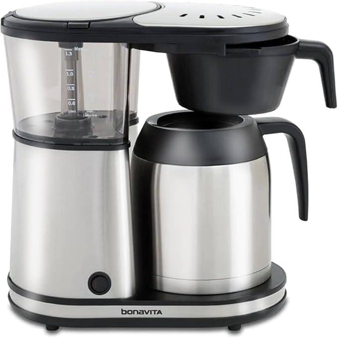Bonavita 8 Cup Drip Coffee Maker Machine, One-Touch Pour Over, Auto Pause Brewing with Stainless ... | Amazon (US)