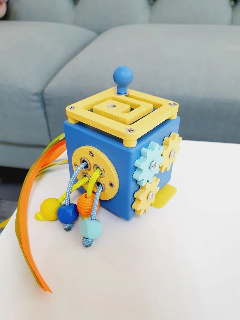 Mini Busy Cube Montessori, Travel Activity Cube for Fine Motor Skills, Premium Quality. Toddler D... | Etsy (US)