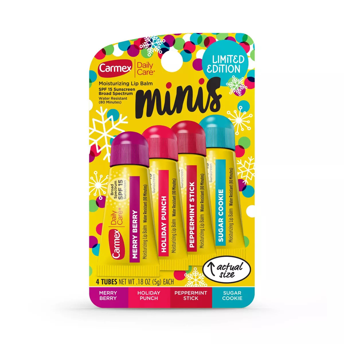 Carmex Daily Care Minis Limited Edition Lip Balm Sticks - 4pk | Target