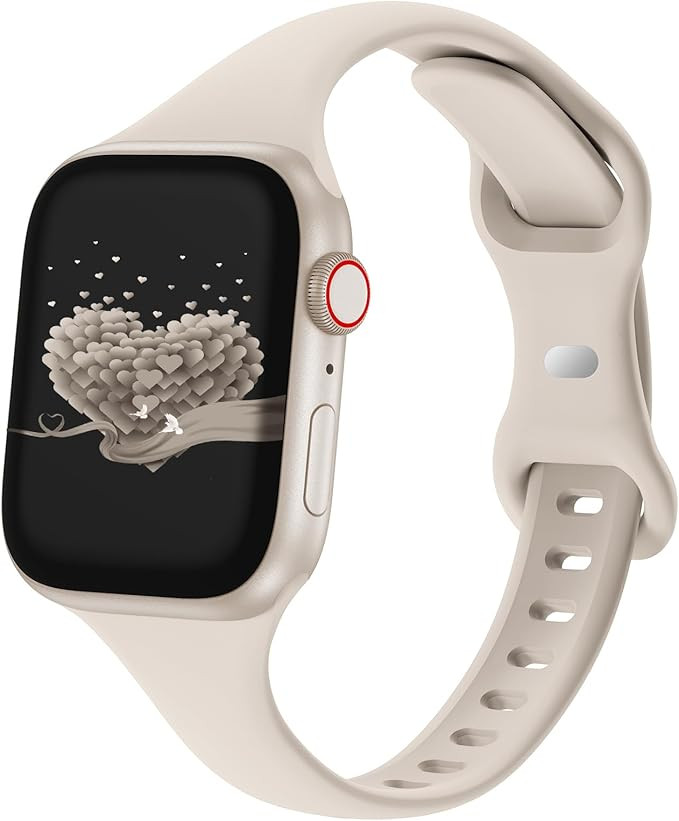Slim Thin Band Compatible with Apple Watch 38mm 40mm 41mm 42mm 44mm 45mm 46mm 49mm, Replacement S... | Amazon (US)