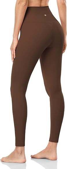 HeyNuts Pure&Plain 7/8 Athletic Leggings for Women Tummy Control Yoga Pants 25'' | Amazon (US)