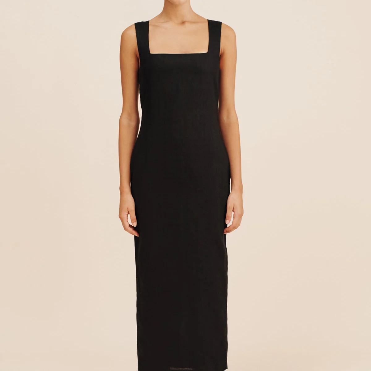 ALICE MIDI DRESS - BLACK | POSSE (US)