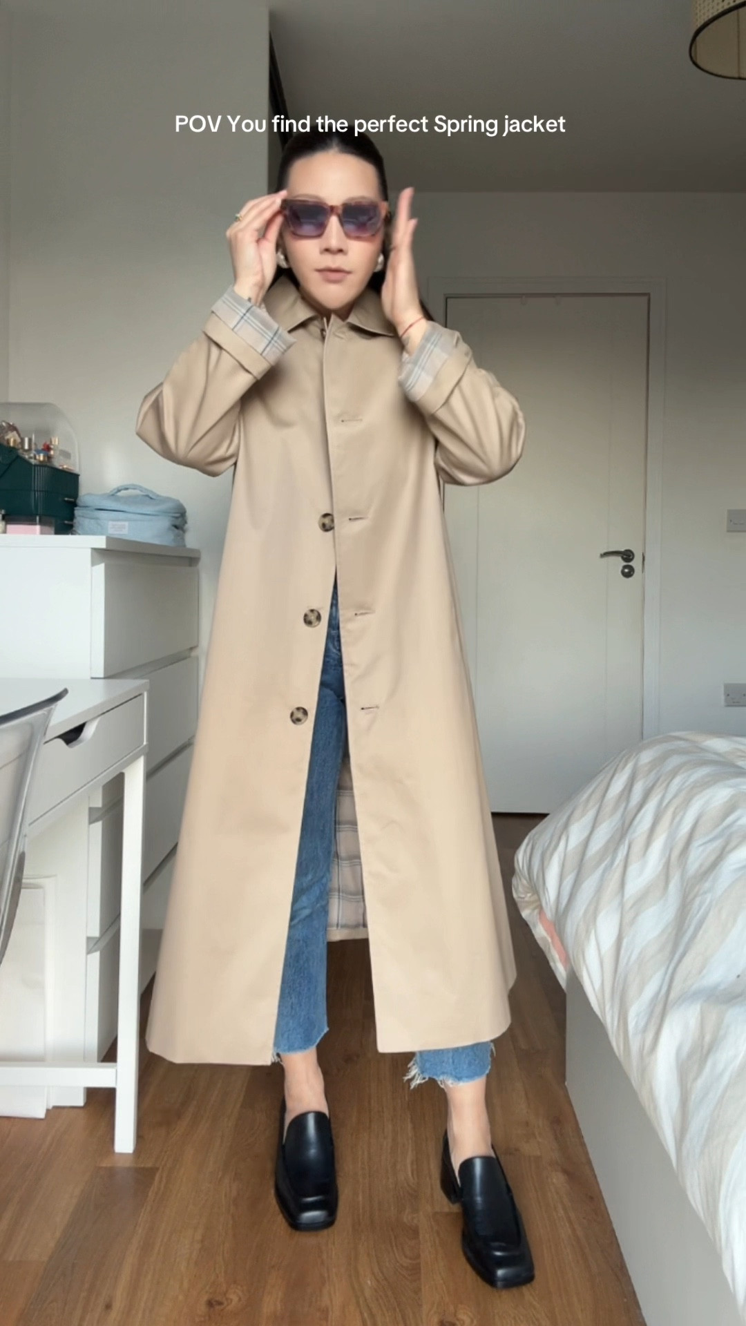 Perfect spring jacket car coat trench style 