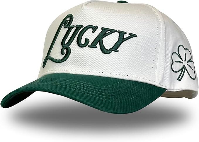 Vintage Seasonal Trucker Hat | Men & Women | Trendy Green & Red Hats | Holiday Christmas St Patri... | Amazon (US)