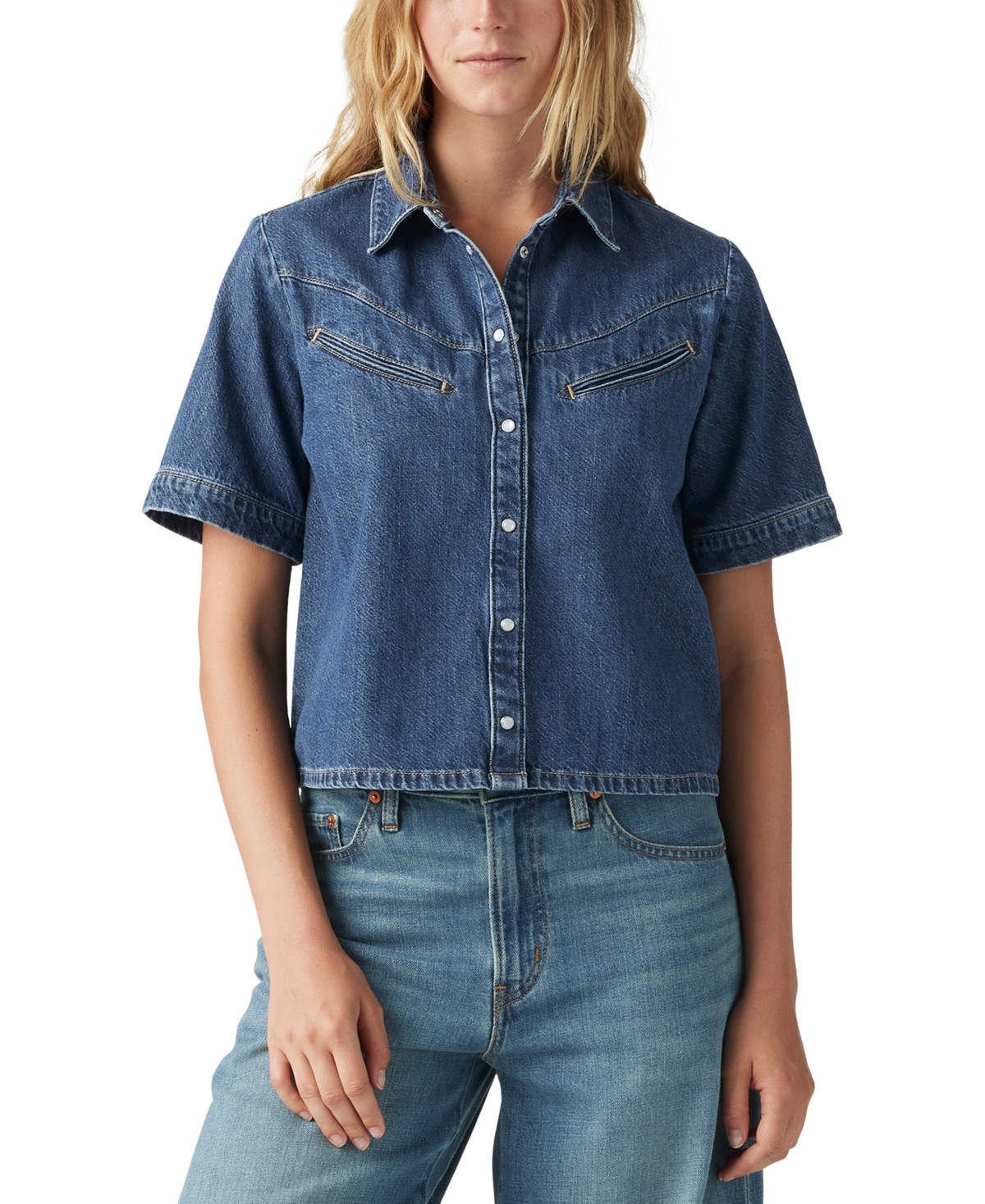 Levi's Premium Women's Rinoa Camp Shirt - Sledge Sister | Macy's