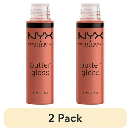 (2 pack) NYX Professional Makeup Butter Gloss, Non-Sticky Lip Gloss, Sugar High, 0.27 Oz | Walmart (US)