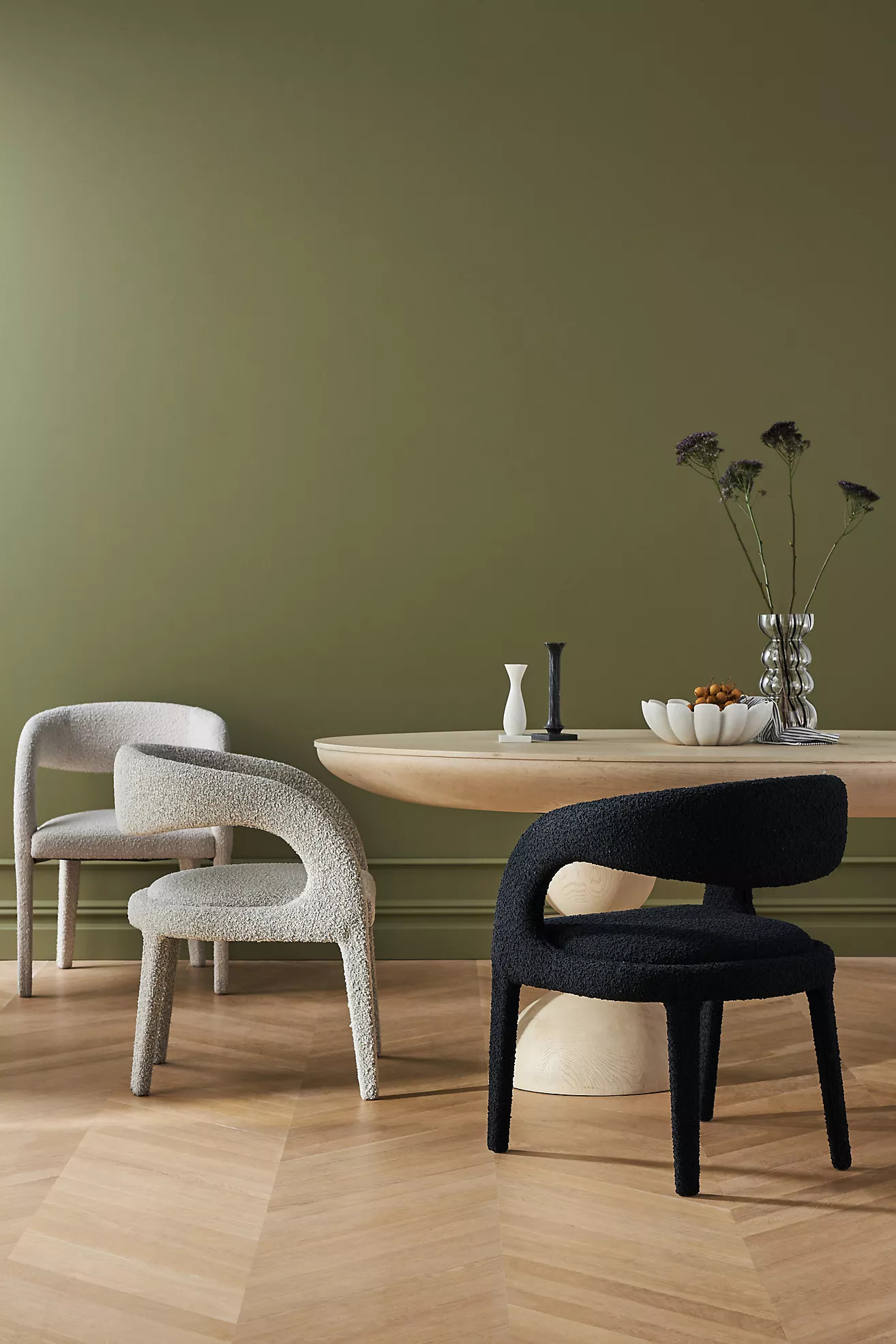 Bouclé Hagen Dining Chair | Anthropologie (US)