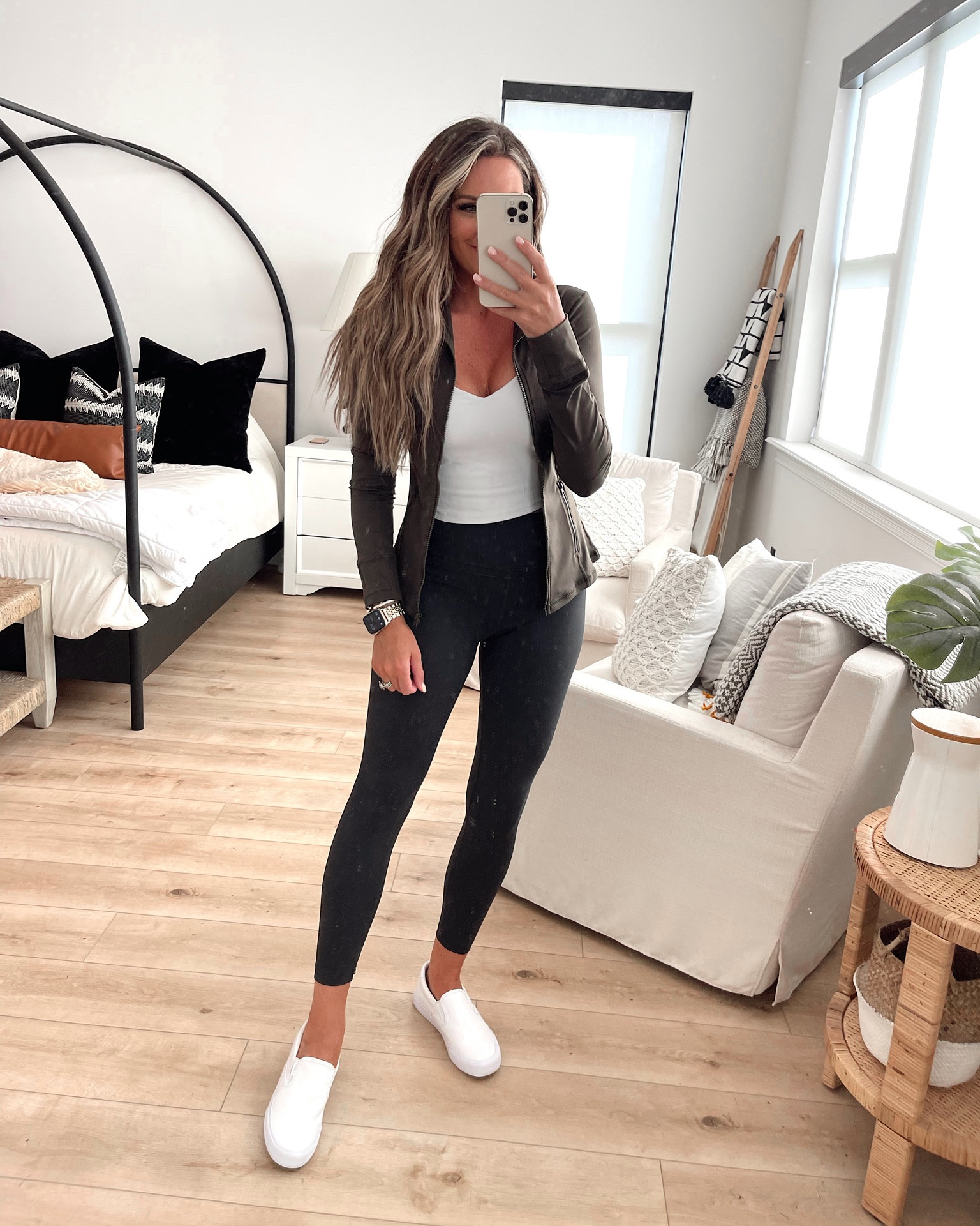 In a medium tank and small  jacket and leggings from Amazon- fits TTS.

#LTKunder50 #LTKstyletip #LTKSeasonal