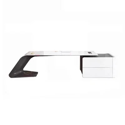 70.87"Modern administrative Executive Desk White Manufactured Wood desk | Wayfair North America