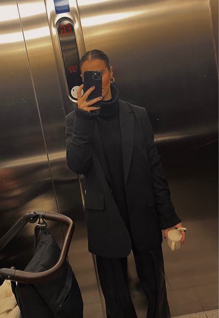 All black look 🖤 Always my fave ✨ #allblack #blazer #fauxleatherpants #ootd 

#LTKSeasonal #LTKeurope #LTKCyberWeek