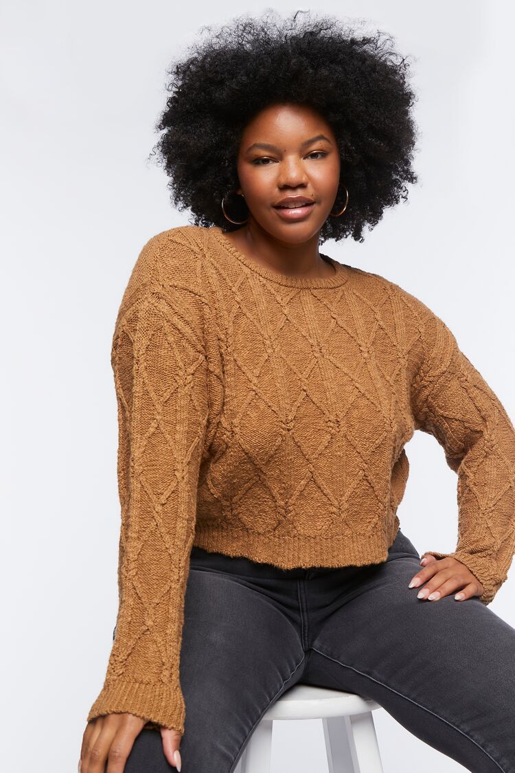 Plus Size Cable Knit Sweater | Forever 21 | Forever 21 (US)