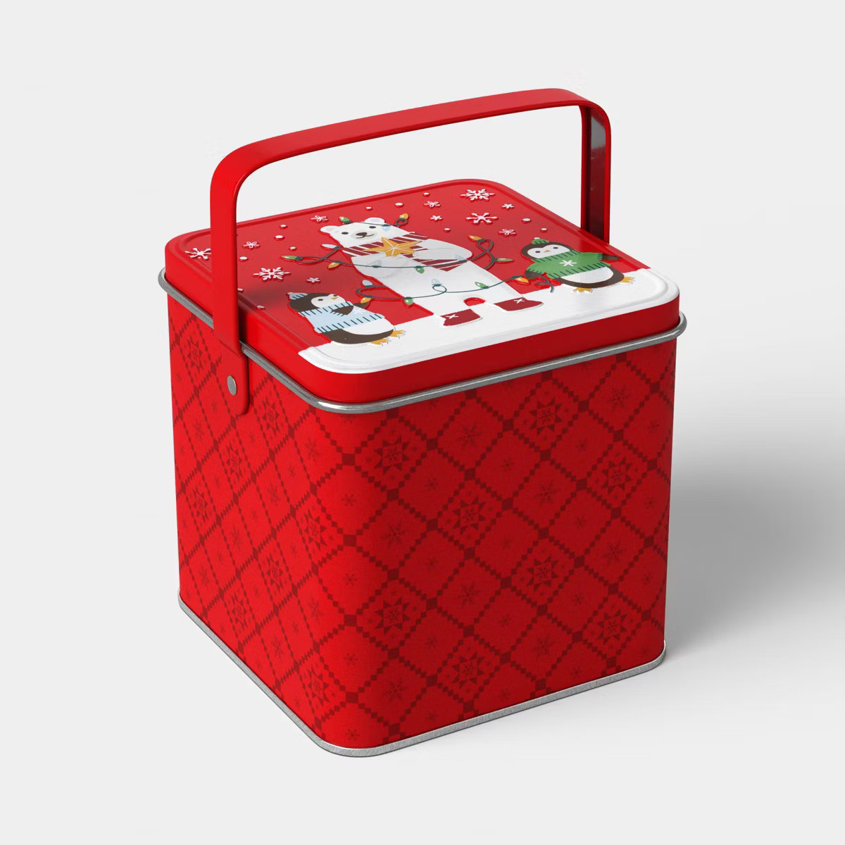 Christmas Penguin/Bear Tin Gift Box - Wondershop™ | Target