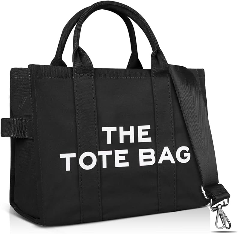 The Tote Bag - Bolso cruzado de lona para mujer, bolso de viaje con cremallera | Amazon (US)