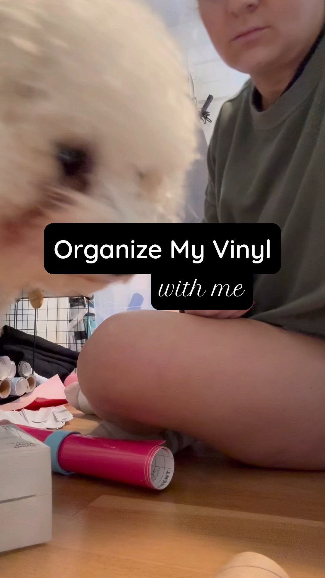 Organize my craft room vinyl with me! Love the slap bracelets for keeping everything together  

#LTKFindsUnder50 #LTKHome #LTKWorkwear