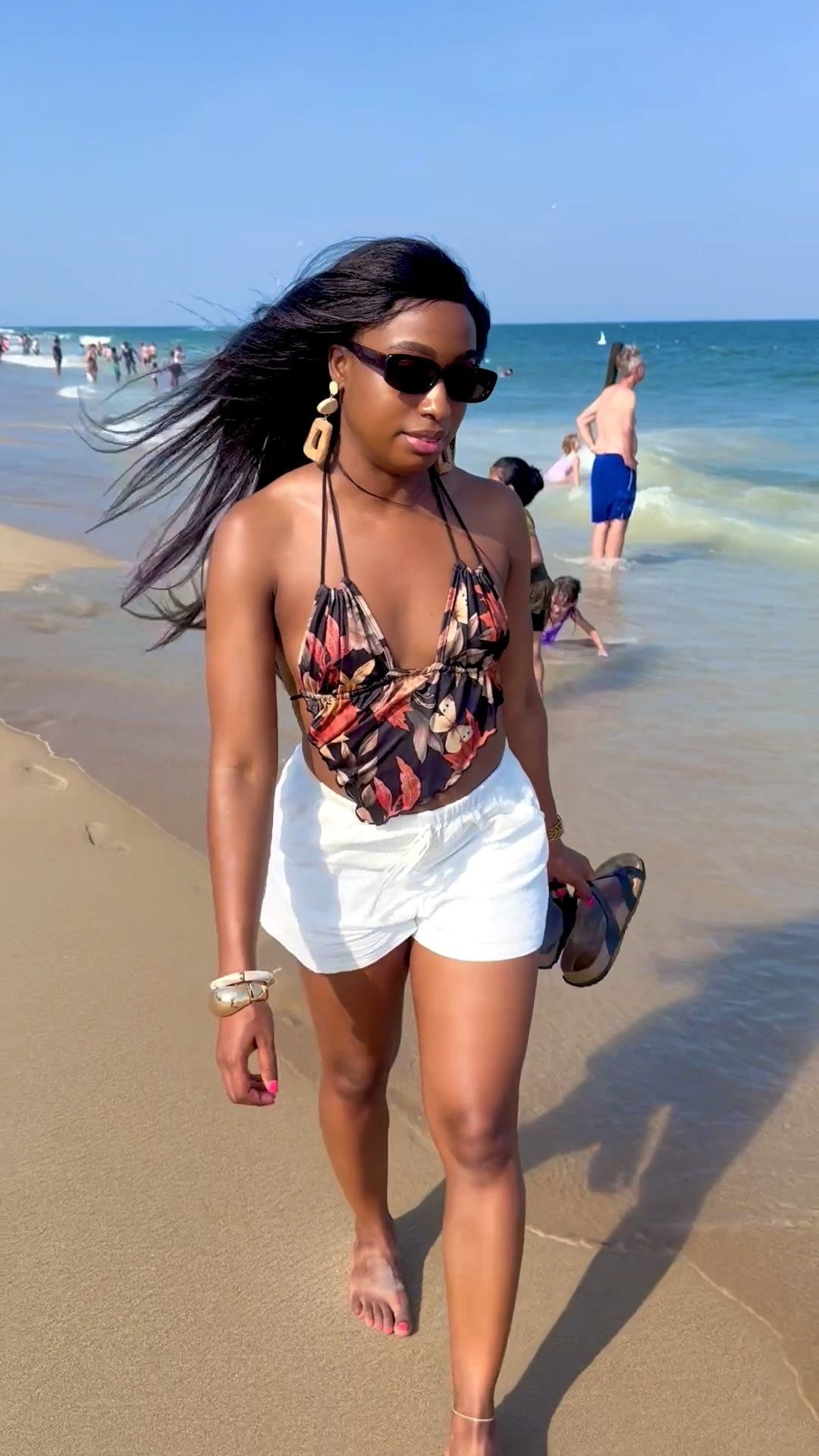 Casual, beach vibes but elevated. These wide-leg shorts are my go-to for comfort, and stacking my favorite bangles and wearing my fave earrings adds just the right touch of glam!

 #EffortlessStyle
#comfortcana #womensshorts #widelegshorts #casualstyle #waisttie #pocketshorts #1pcresinbangle #goldcuffbracelet #stackingbracelets #ltkstyle #ltkfashion #ootd #summerfashion #comfychic #everydayglam

#LTKSeasonal #LTKBeauty #LTKSwim